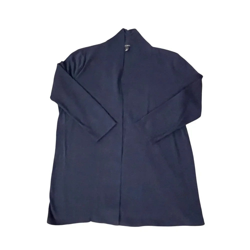 Talbots Cardigan Womens XS Used Open Front Dark Blue - Picture 6 of 10